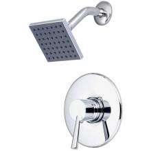 Olympia T-2372-4S - SHOWER TRIM SET-LVR HDL SINGLE FUNC 4'' SQUARE SHWR-CP