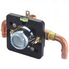 Olympia V-2300B-EP90D - TUB and SHWR VALVE ONLY-SINGLE HDL UPONOR PEX 90-DEGREE DOWN INLET COMBO OUTLET W/STOP