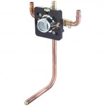 Olympia V-2309B-EP90U - TUB and SHWR VALVE ONLY-SINGLE HDL UPONOR PEX 90-DEGREE UP INLET 1/2'' COPPER STUB TUB O