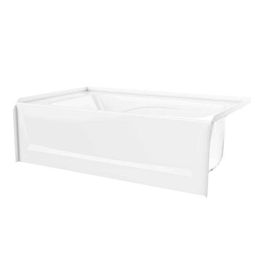 VP6036CTML/R 60 x 36 Solid Surface Bathtub with Left Hand Drain in White