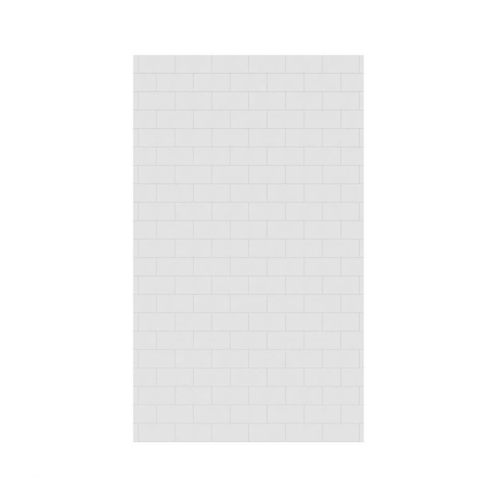 MTMK-8450-1 50 x 84 Swanstone&#xae; Metro Subway Tile Glue up Bathtub and Shower Single Wall Panel