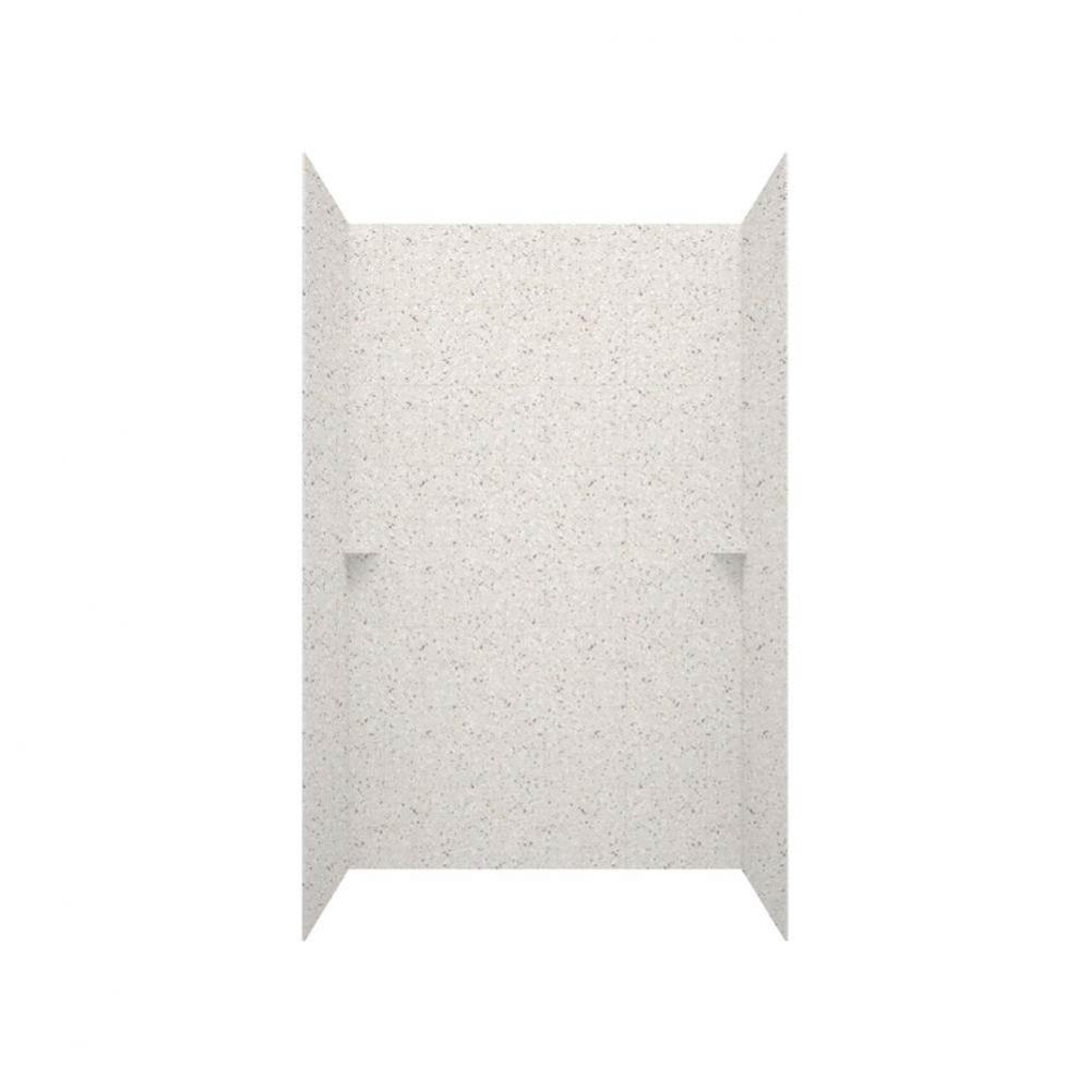 TSMK96-3262 32 x 62 x 96 Swanstone&#xae; Traditional Subway Tile Glue up Shower Wall Kit in Birch