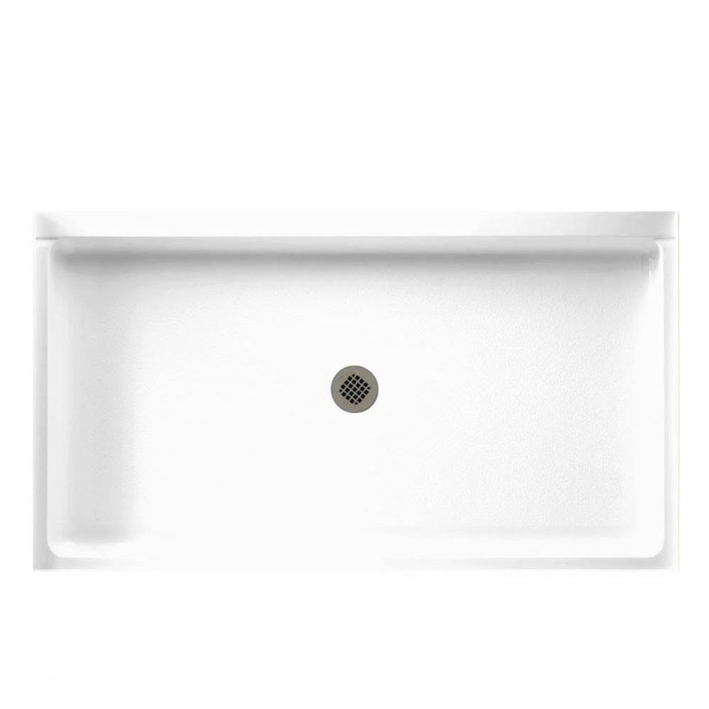 R-3460 34 x 60 Veritek Alcove Shower Pan with Center Drain in Bisque