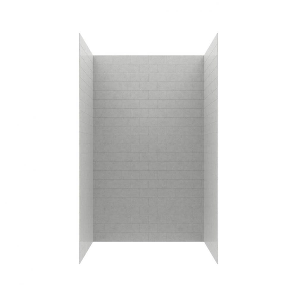 MTMK84-3250 32 x 50 x 84 Swanstone&#xae; Metro Subway Tile Glue up Shower Wall Kit in Birch