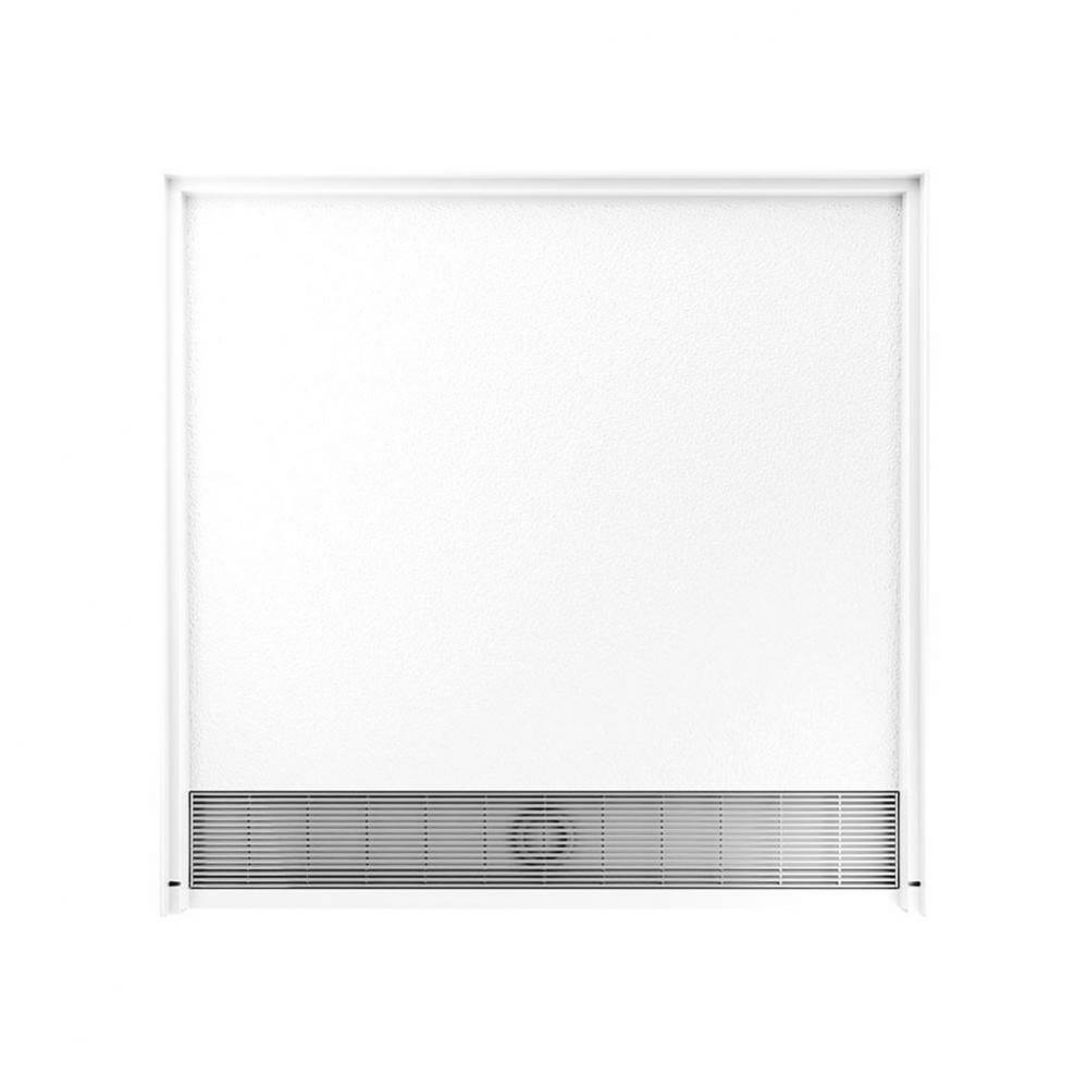 FTF-3838 38 x 38 Veritek Alcove Shower Pan with Center Drain in Bisque