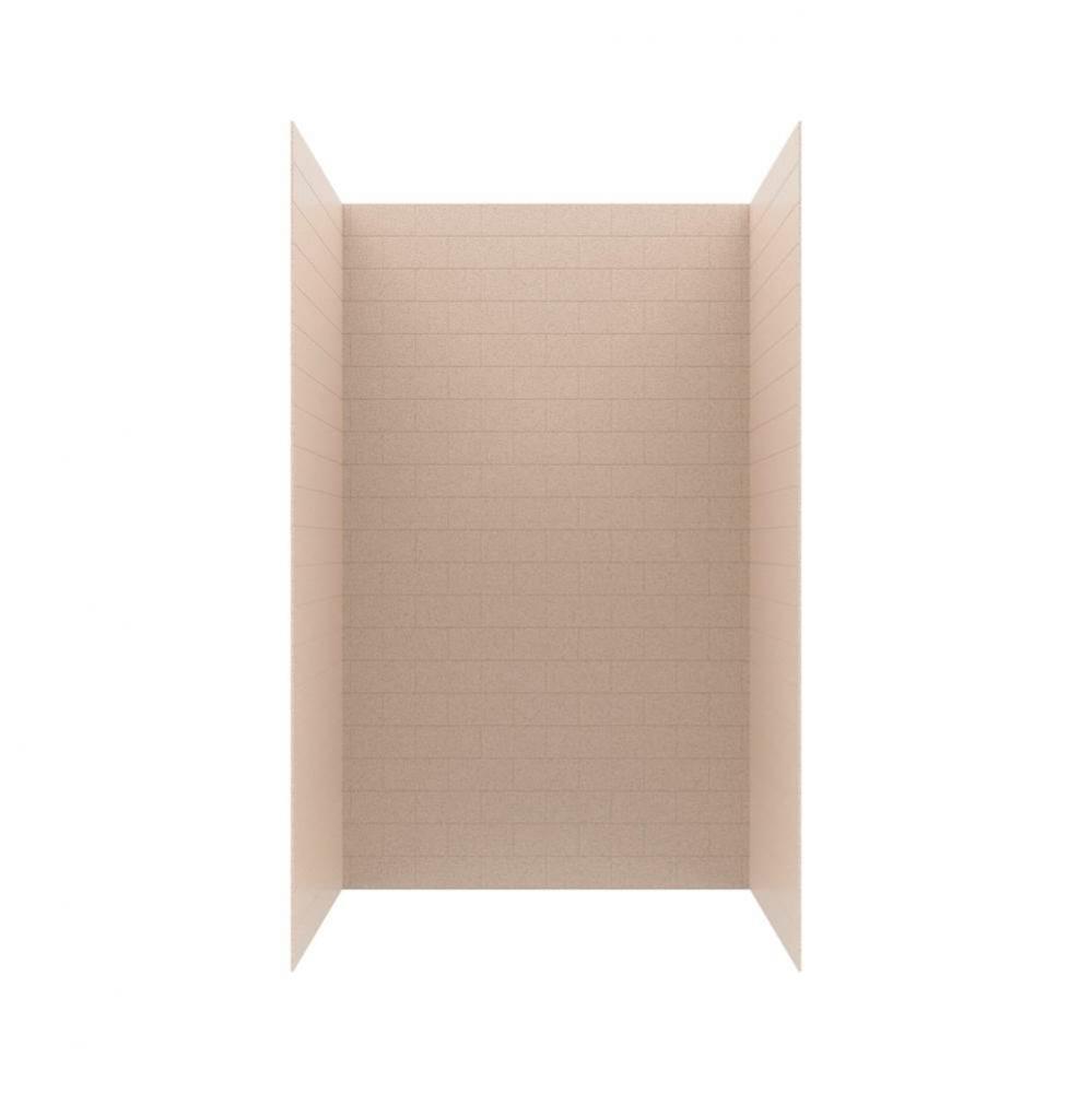 MTMK84-3250 32 x 50 x 84 Swanstone&#xae; Metro Subway Tile Glue up Shower Wall Kit in Bermuda Sand