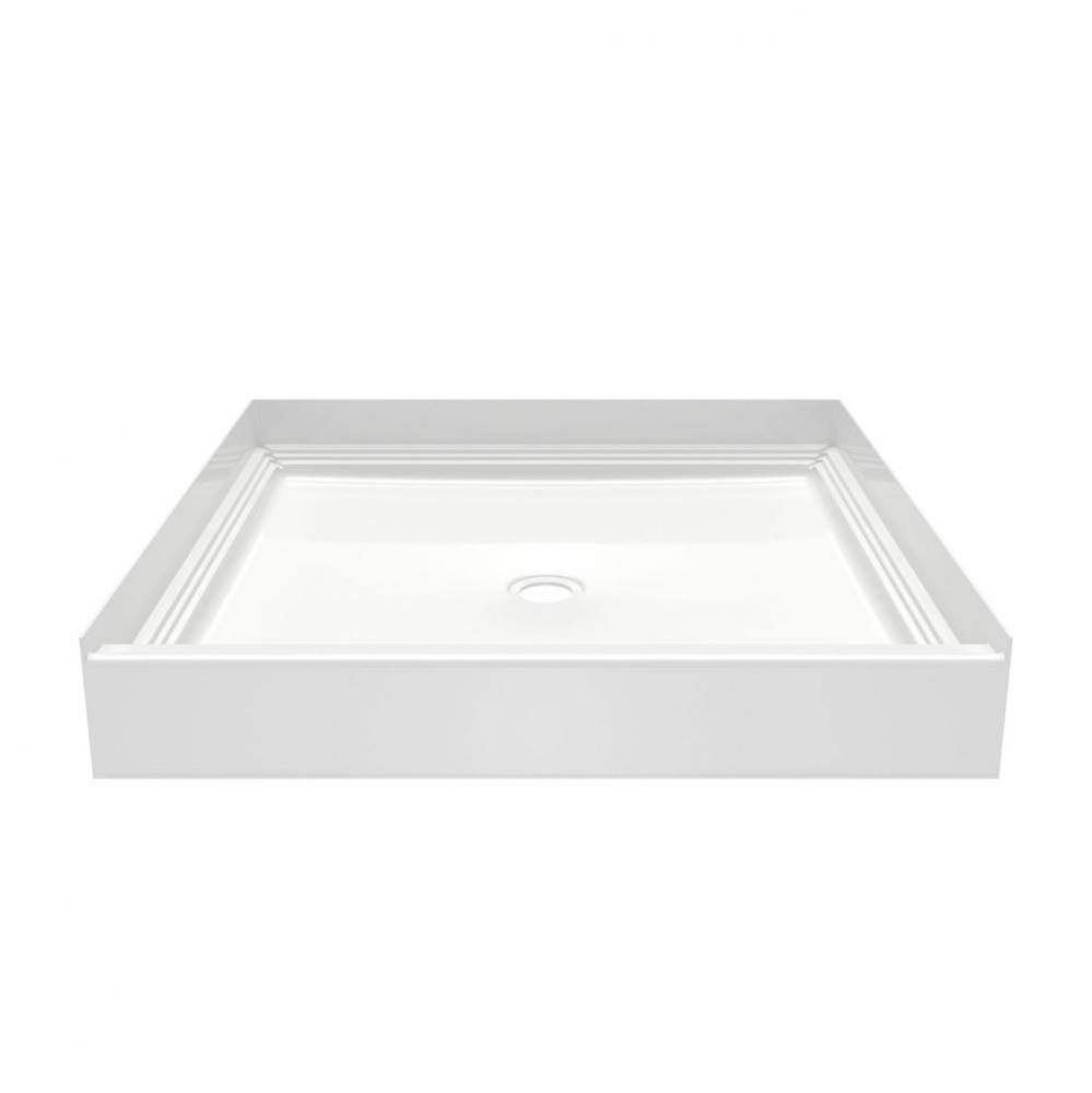 VP4242CPAN Veritek™ Pro Alcove Shower Pan with Center Drain in White