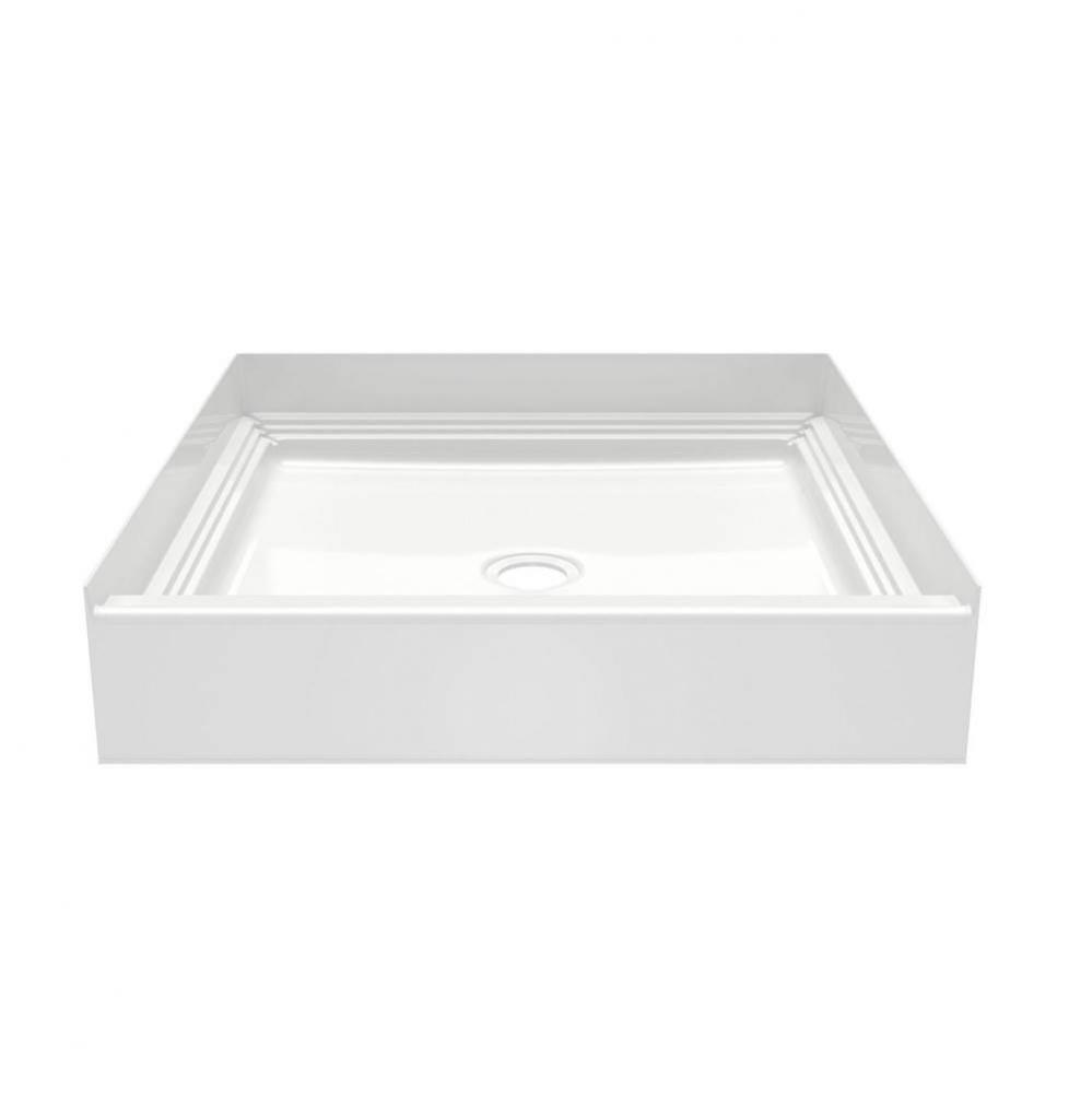 VP3232CPANNS Veritek™ Pro Alcove Shower Pan with Center Drain in White