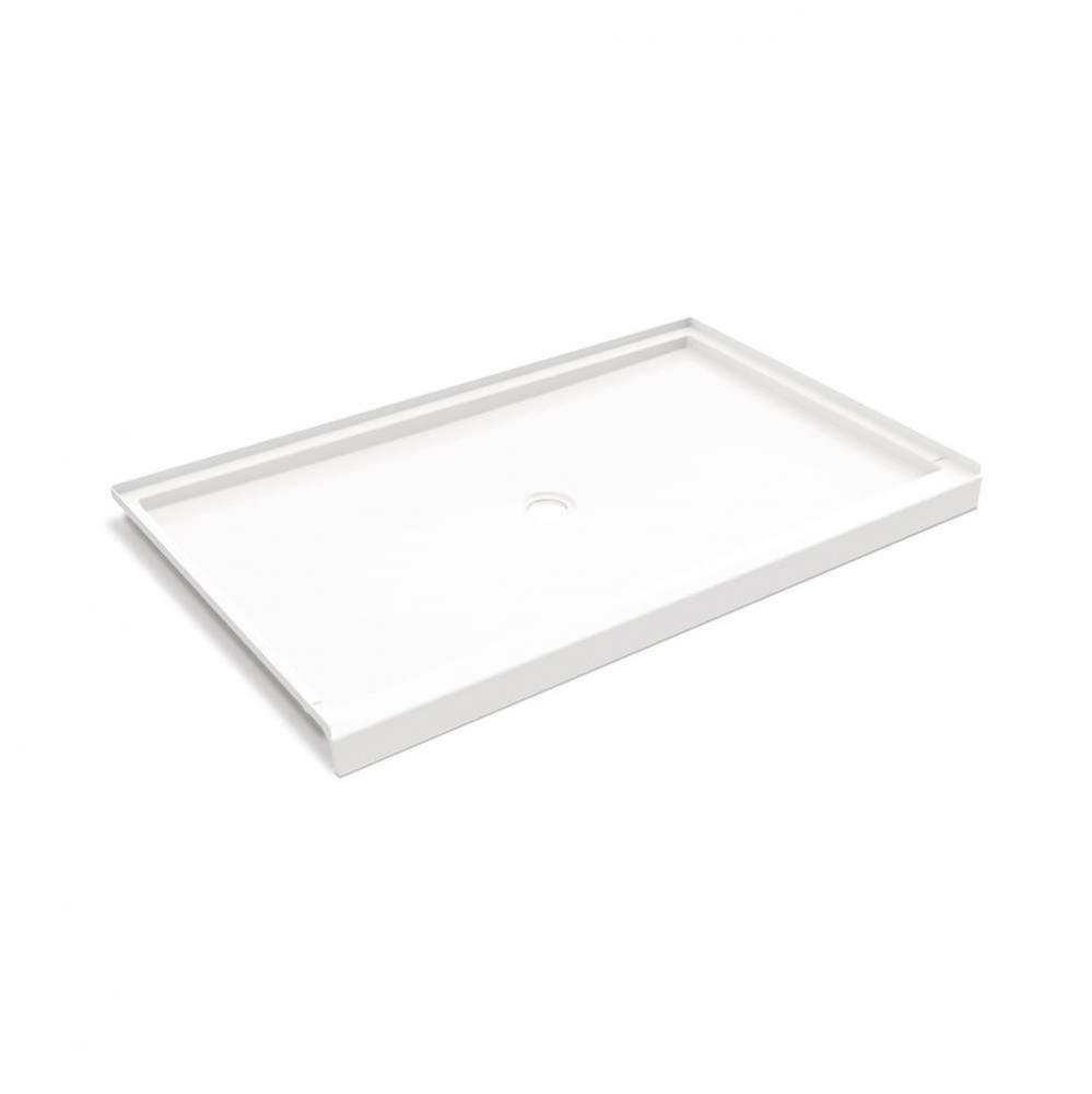 R-3860 ANSI B Veritek Alcove Shower Base with Center Drain in White