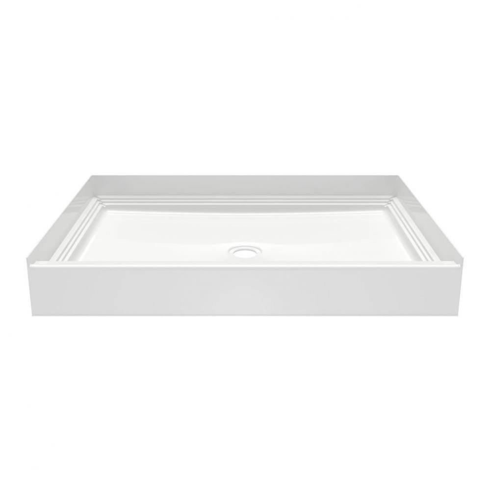 VP4834CPAN Veritek™ Pro Alcove Shower Pan with Center Drain in White