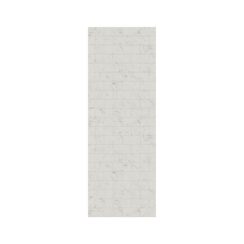 MTMK-8430-1 30 x 84 Swanstone&#xae; Metro Subway Tile Glue up Bathtub and Shower Single Wall Panel