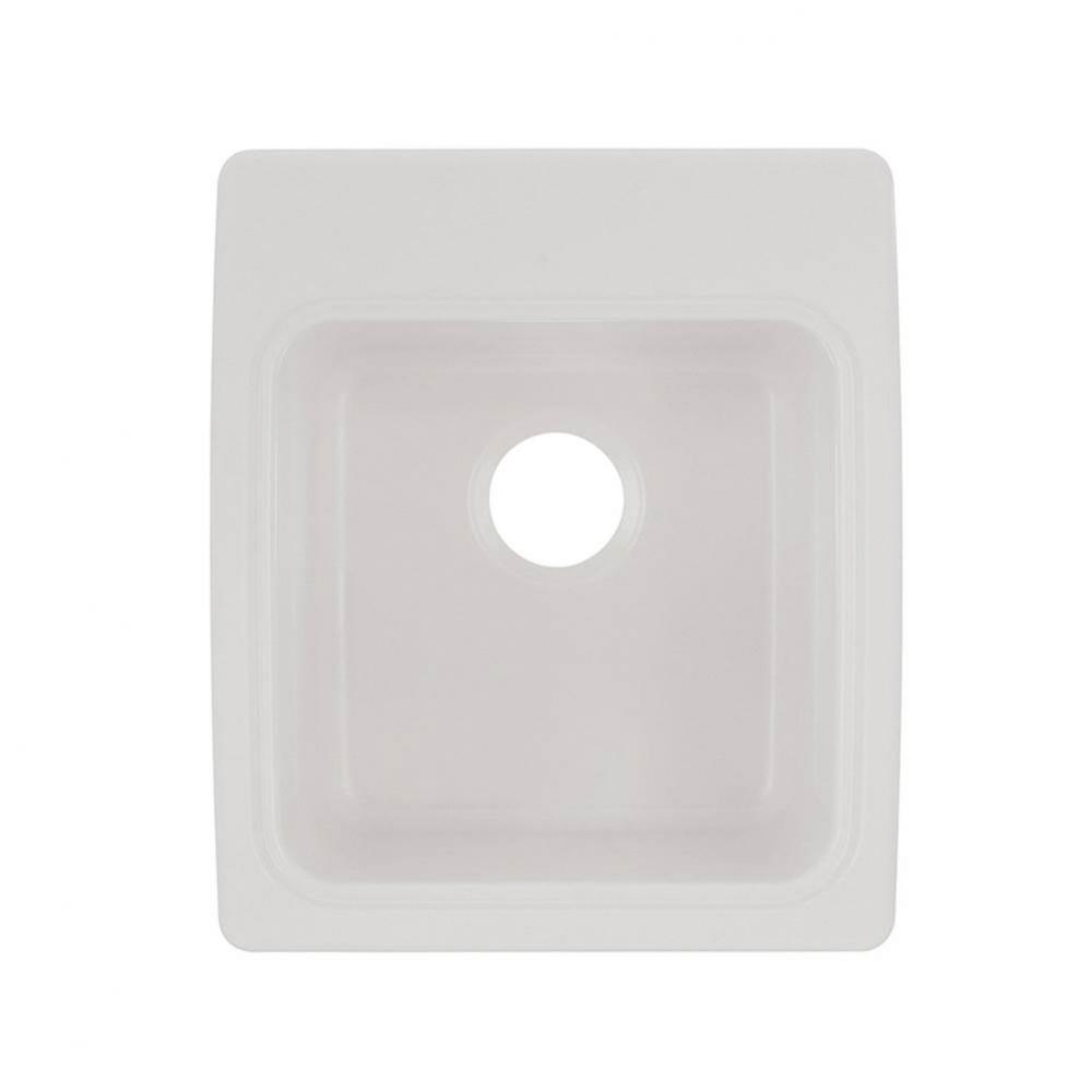 SSUS-S 17 x 20 Swanstone&#xae; Dual Mount Small Bowl Utility Sink in White