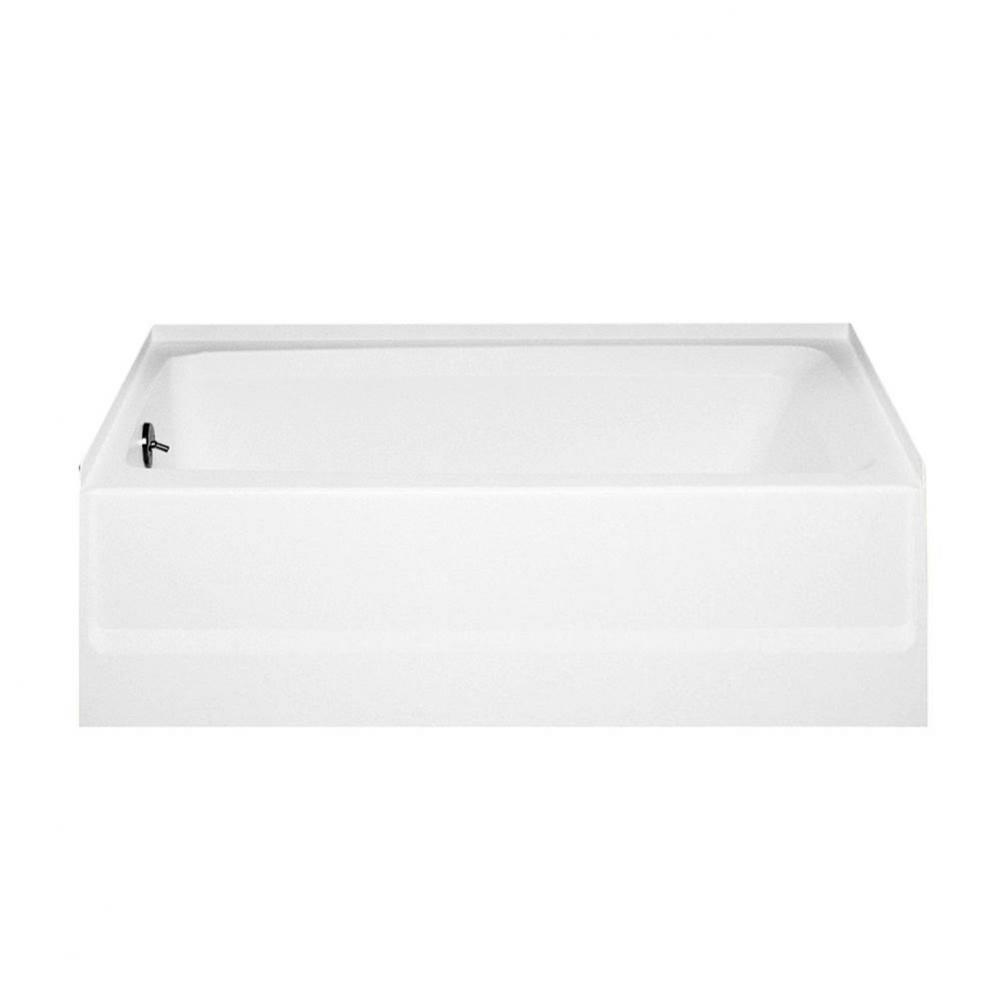 BT-3060L/R 30 x 60 Veritek Alcove Bathtub with Right Hand Drain in White