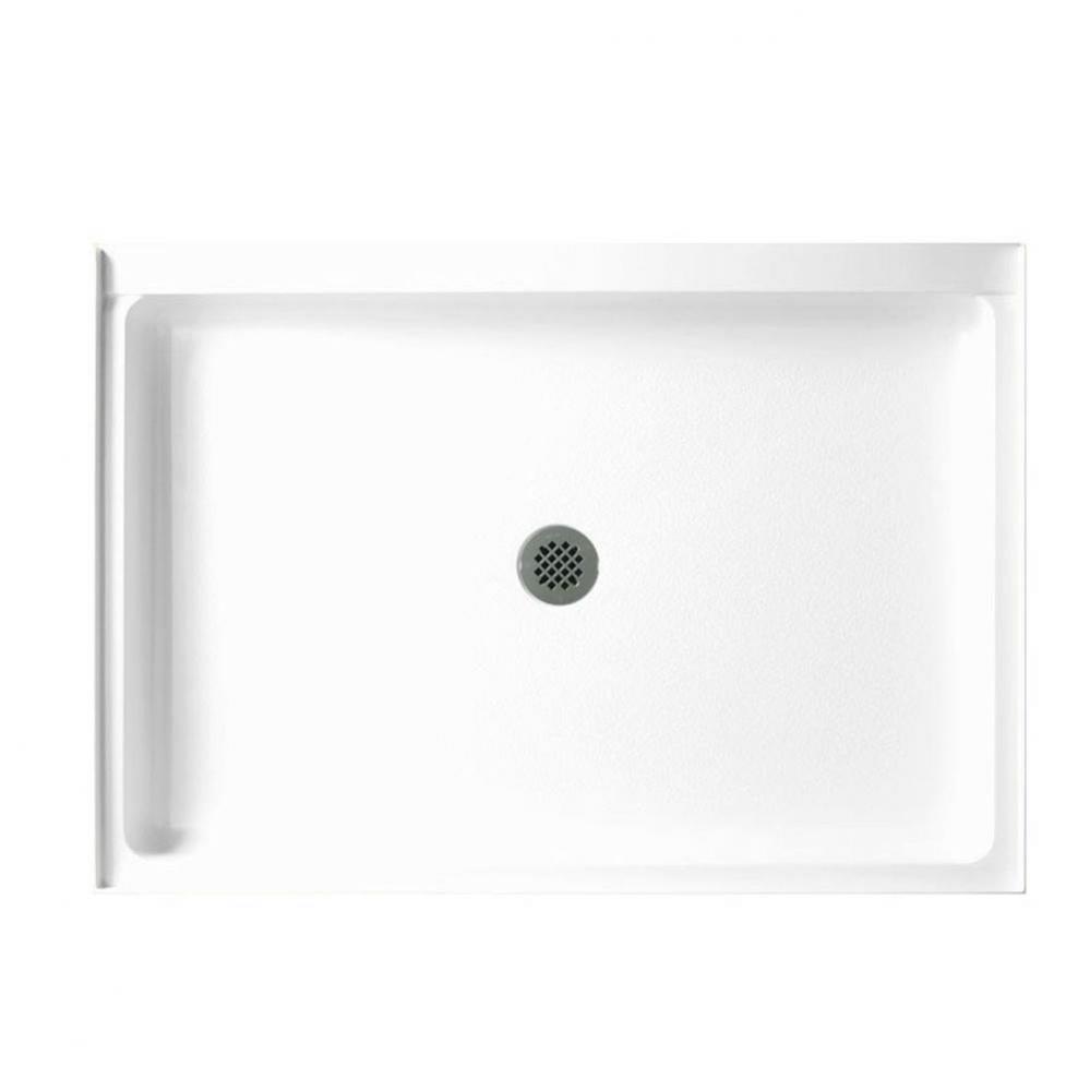 R-3448 34 x 48 Veritek Alcove Shower Pan with Center Drain in Bisque