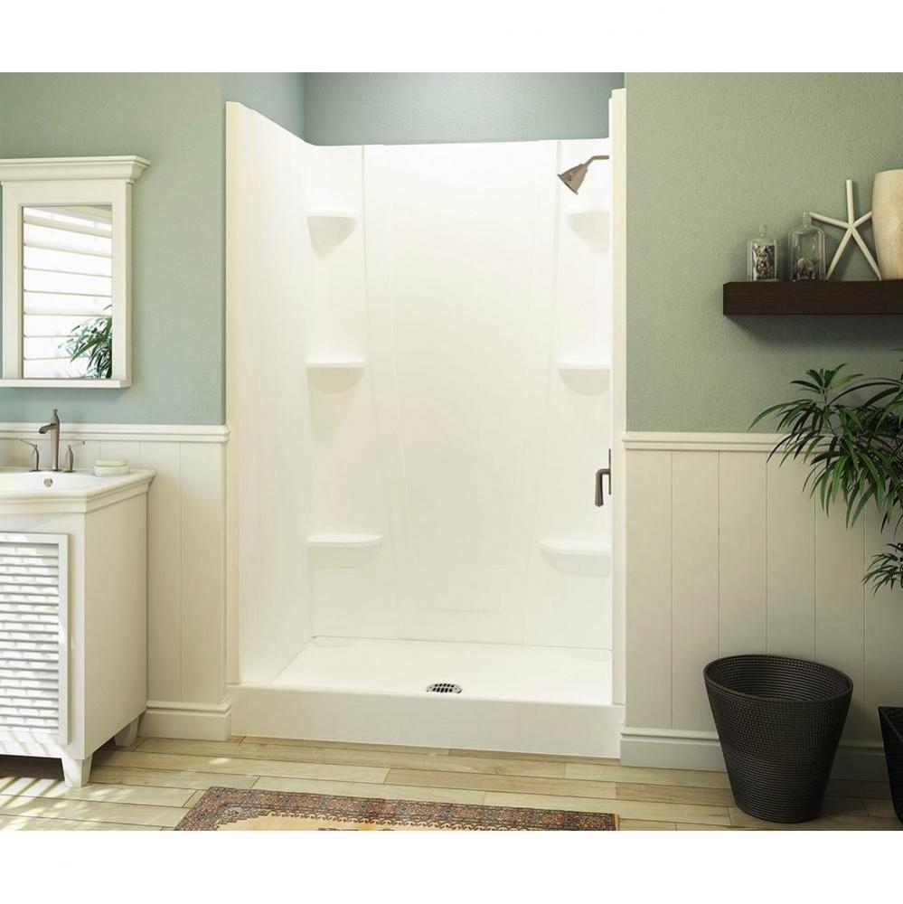 VP4834CS 48 x 34 Veritek™ Pro Alcove Center Drain Four-Piece Shower in White