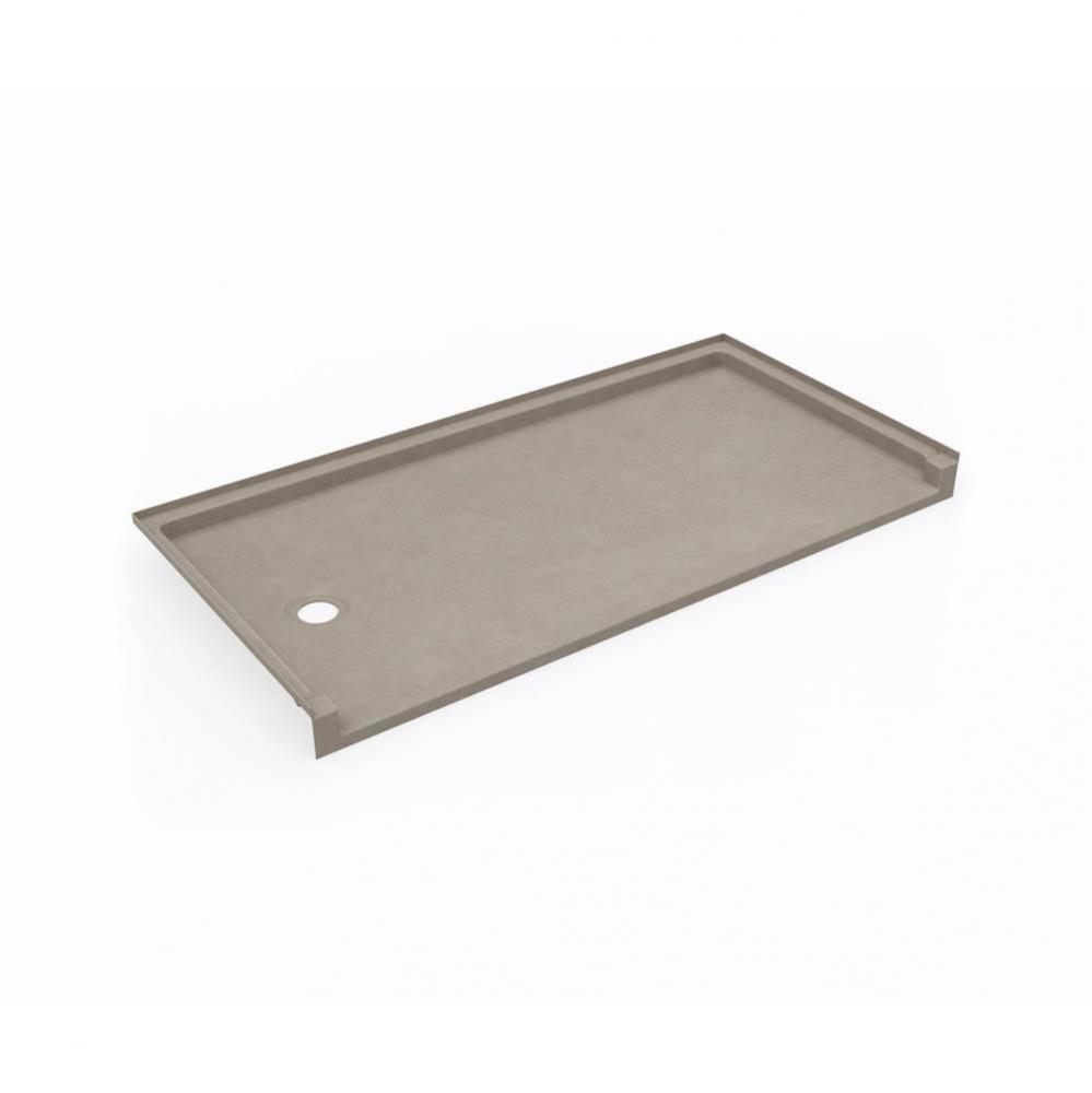 SBF-3060LM/RM 30 x 60 Swanstone&#xae; Alcove Shower Pan with Right Hand Drain Limestone