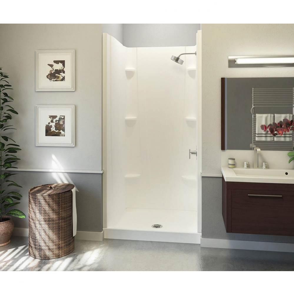 VP3636CS 36 x 36 Veritek™ Pro Alcove Center Drain Four-Piece Shower in White