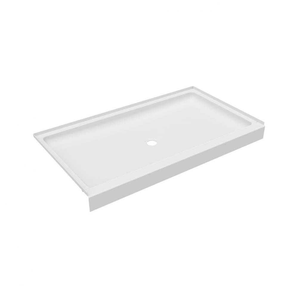 R-3460 34 x 60 Veritek Alcove Shower Pan with Center Drain in White