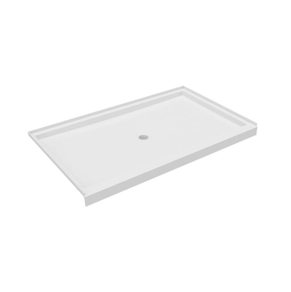 R-3660 36 x 60 Veritek Alcove Shower Pan with Center Drain in White