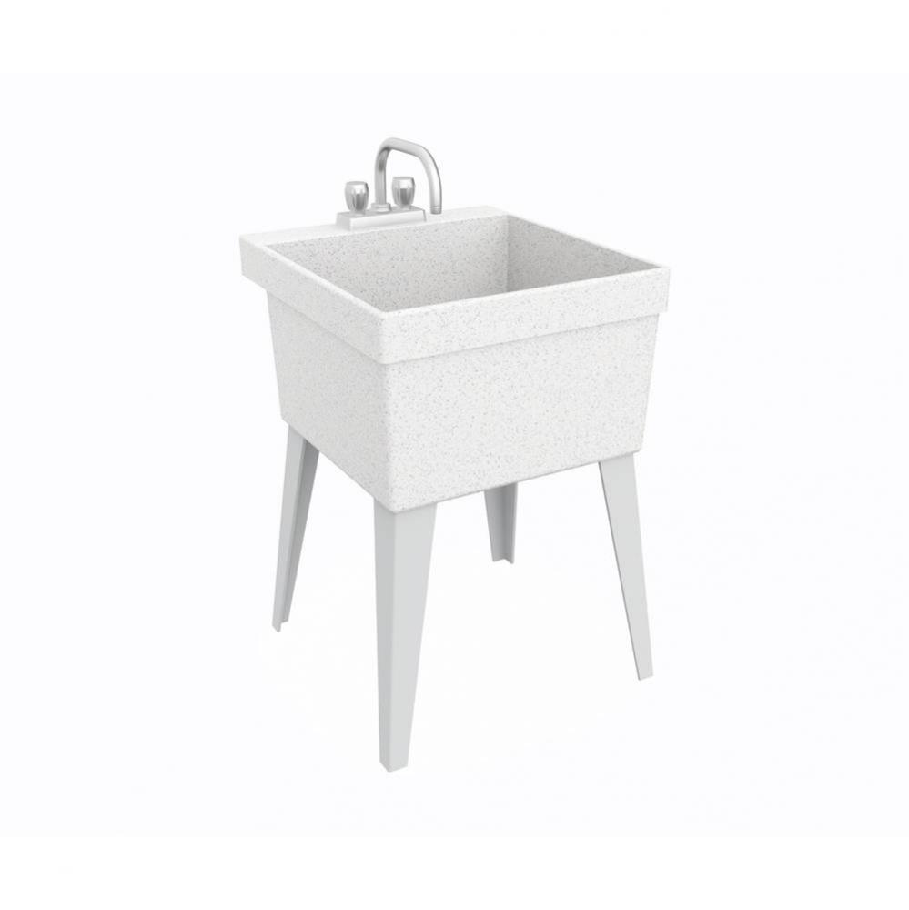 MF-F 22 x 24 Veritek Floor Mount Single Bowl Laundry Tub in Flock