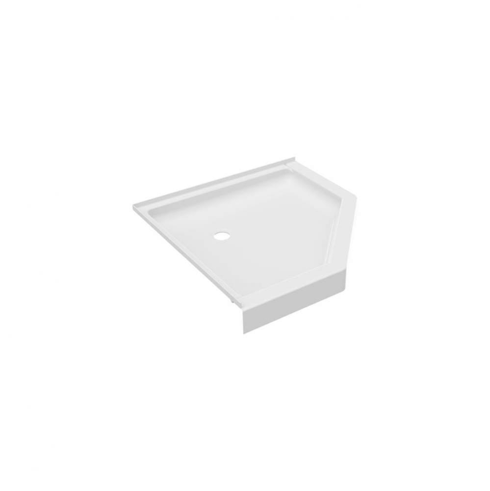 R-38NEO 38 x 38 Veritek Corner Shower Pan with Center Drain in White