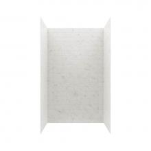 Swan MTMK843250.221 - MTMK84-3250 32 x 50 x 84 Swanstone® Metro Subway Tile Glue up Shower Wall Kit in Carrara