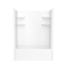 Swan VP6030CTSMM2AL.010 - VP6030CTSMM2AL/R 60 x 30 Veritek™ Pro Alcove Left Hand Drain Four Piece Tub Shower in White