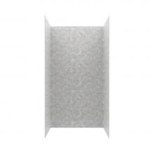 Swan MTMK963250.130 - MTMK96-3250 32 x 50 x 96 Swanstone® Metro Subway Tile Glue up Shower Wall Kit in Ice