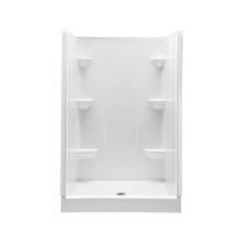 Swan VP4834CSA.010 - VP4834CSA 48 x 34 Solid Surface Alcove Center Drain Four-Piece Shower in White