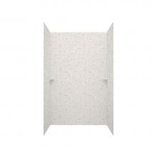 Swan TSMK963062.226 - TSMK96-3062 30 x 62 x 96 Swanstone® Traditional Subway Tile Glue up Shower Wall Kit in Birch