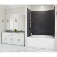 Swan TSMK724262.209 - TSMK72-4262 42 x 62 x 72 Swanstone® Traditional Subway Tile Glue up Bathtub and Shower Wall K