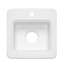 Swan BS01515.130 - BS-1515 15 x 15 Swanstone Dual Mount Entertainment Sink in Ice