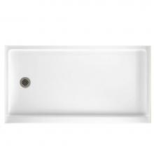 Swan FR03260LM.010 - FR-3260LM 32 x 60 Veritek Alcove Shower Pan with Left Hand Drain in White