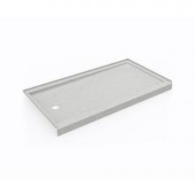 Swan SR03260LM.226 - SR-3260LM/RM 32 x 60 Swanstone® Alcove Shower Pan with Right Hand Drain Birch