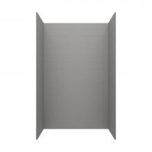 Swan MSMK843450.203 - MSMK84-3450 34 x 50 x 84 Swanstone® Modern Subway Tile Glue up Shower Wall Kit in Ash Gray