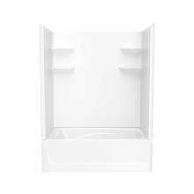 Swan VP6036CTS2L.010 - VP6036CTS2L/R 60 x 36 Solid Surface Alcove Left Hand Drain Four Piece Tub Shower in White