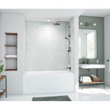 Swan MTMK723442.221 - MTMK72-3442 34 x 42 x 72 Swanstone® Metro Subway Tile Glue up Bathtub and Shower Wall Kit in