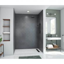 Swan MTMK963462.209 - MTMK96-3462 34 x 62 x 96 Swanstone® Metro Subway Tile Glue up Bathtub and Shower Wall Kit in