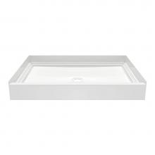 Swan VP4834CPANNS.010 - VP4834CPANNS Solid Surface Alcove Shower Pan with Center Drain in White