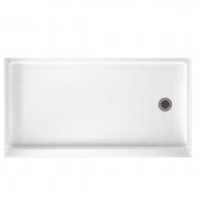 Swan FR03260RM.010 - FR-3260RM 32 x 60 Veritek Alcove Shower Pan with Right Hand Drain in White