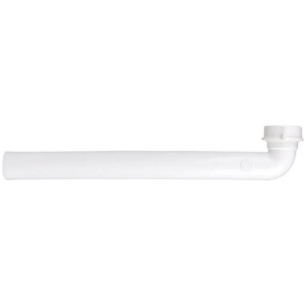 Waste Arm White Slip Joint 1-1/2 X 15 1/Bg