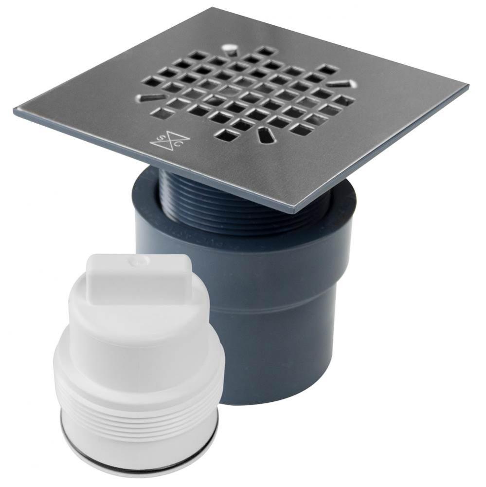 Drain And Plug On Grade Ss Strainer Snap Sq