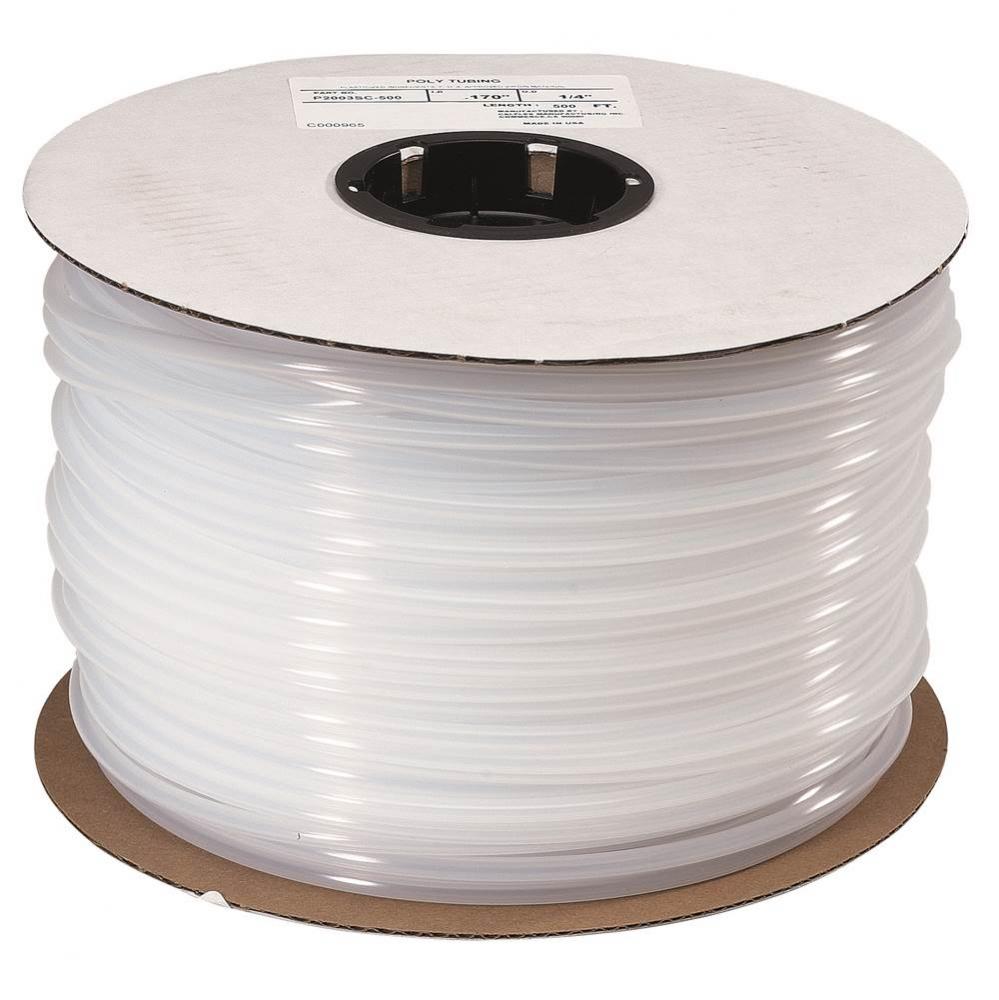 C000965 - PE TUBE 1/4 OD X 17/100 ID (1/25 WALL) WHITE 500 FT REEL