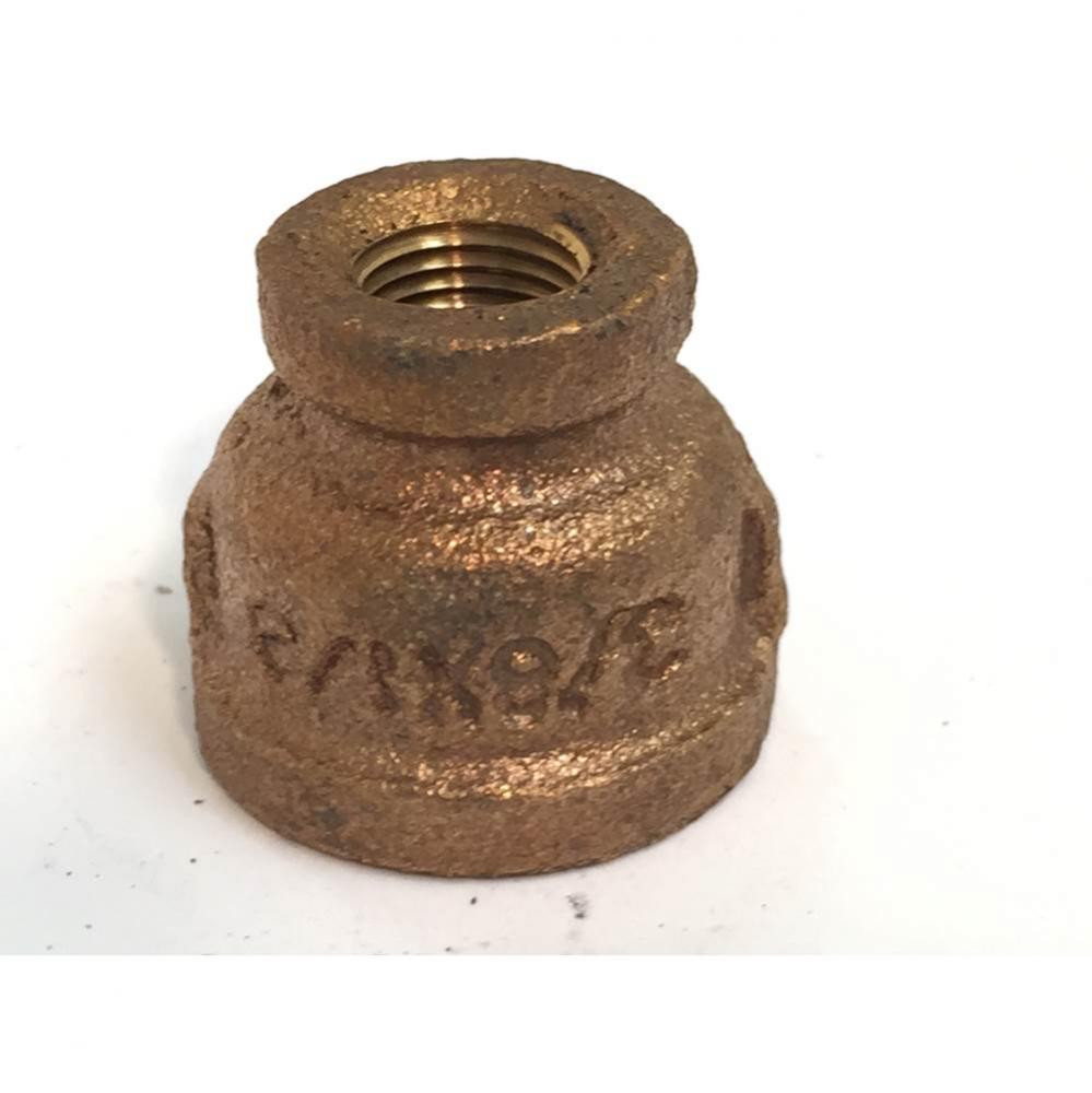 Coupling Cast Brass 3/4 Fip X 1/2 Fip Nl 1/Bg