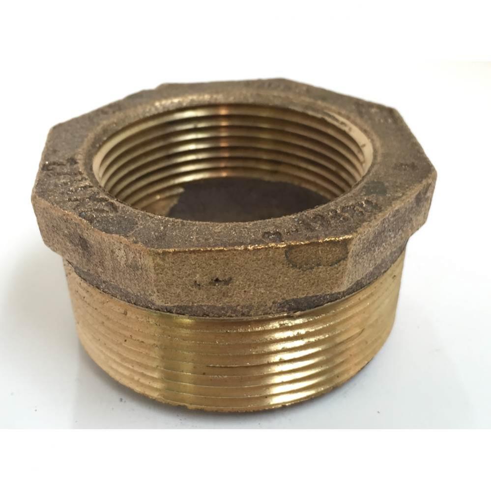 Hex Bushing Cast Brass 2 Mip X 1-1/2 Fip Nl 1/Bg