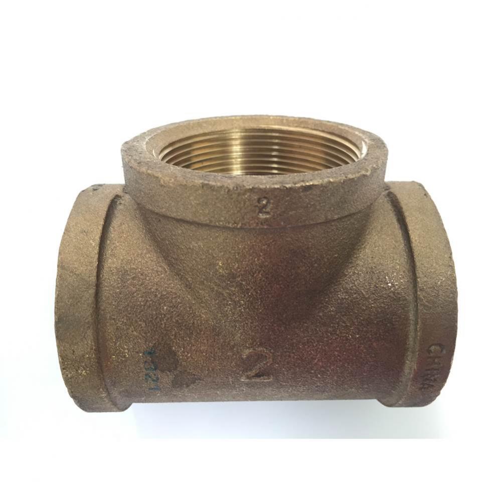 0122357 - Tee Cast Brass 2 Fip X 2 Fip X 2 Fip 1/Bg