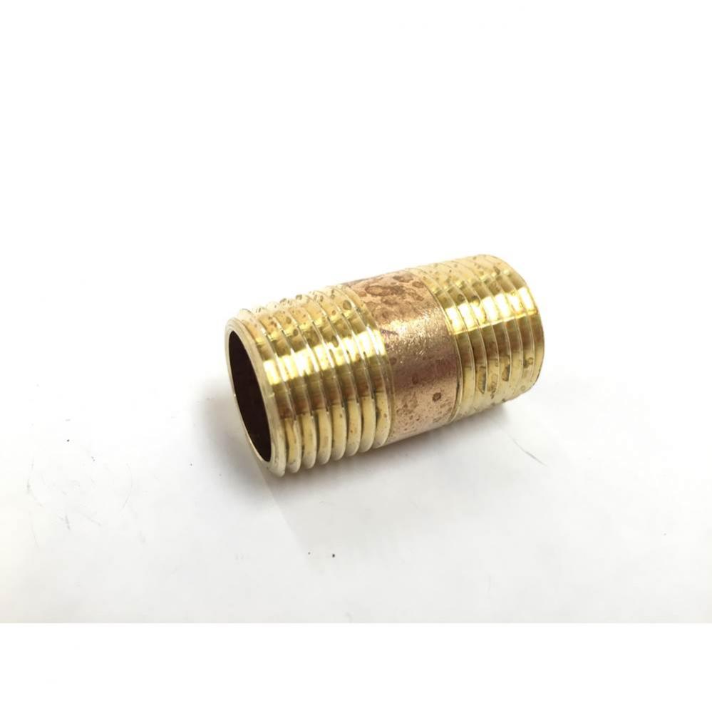 Pipe Nipple Red Brass 3/8 X 2 Nl 1/Bg