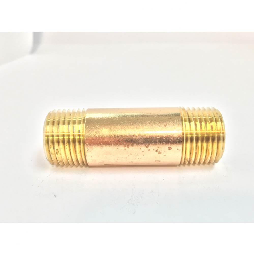 Pipe Nipple Red Brass 1/4 X 4 Nl 1/Bg