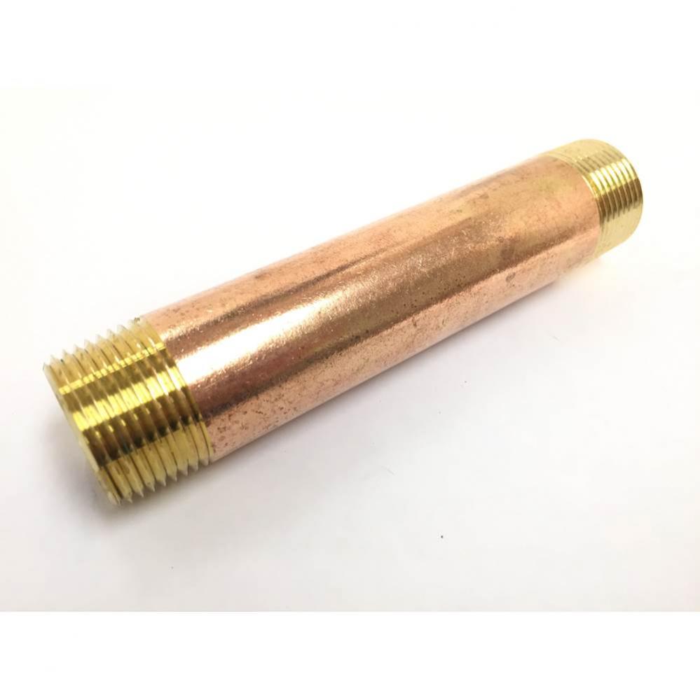 Pipe Nipple Red Brass 3/4 X 6 Nl 1/Bg