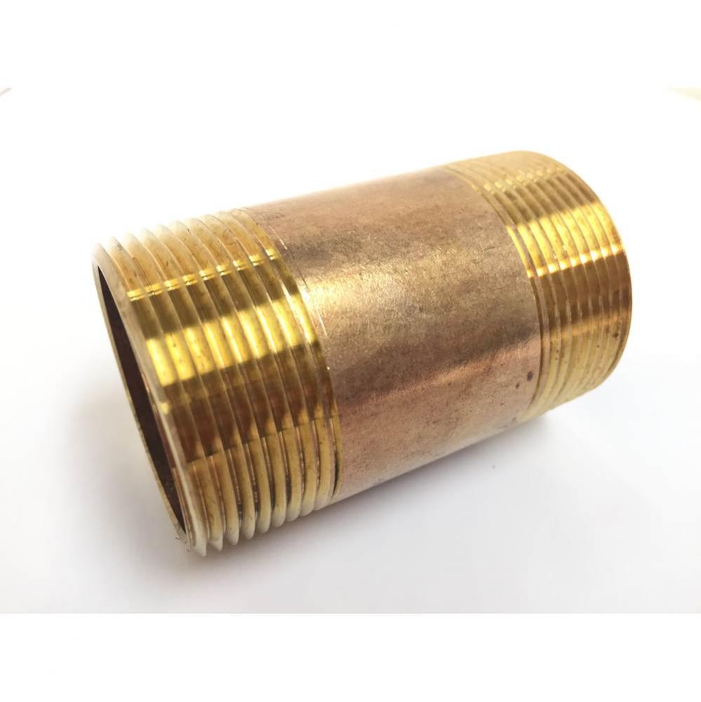 Pipe Nipple Red Brass 1-1/2 X 3 Nl 1/Bg